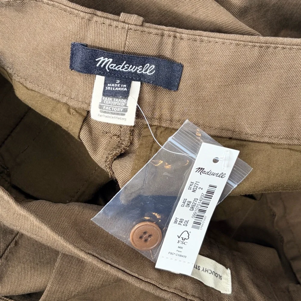 Madewell‎ The Slouchy Straight Linen Blend Pants